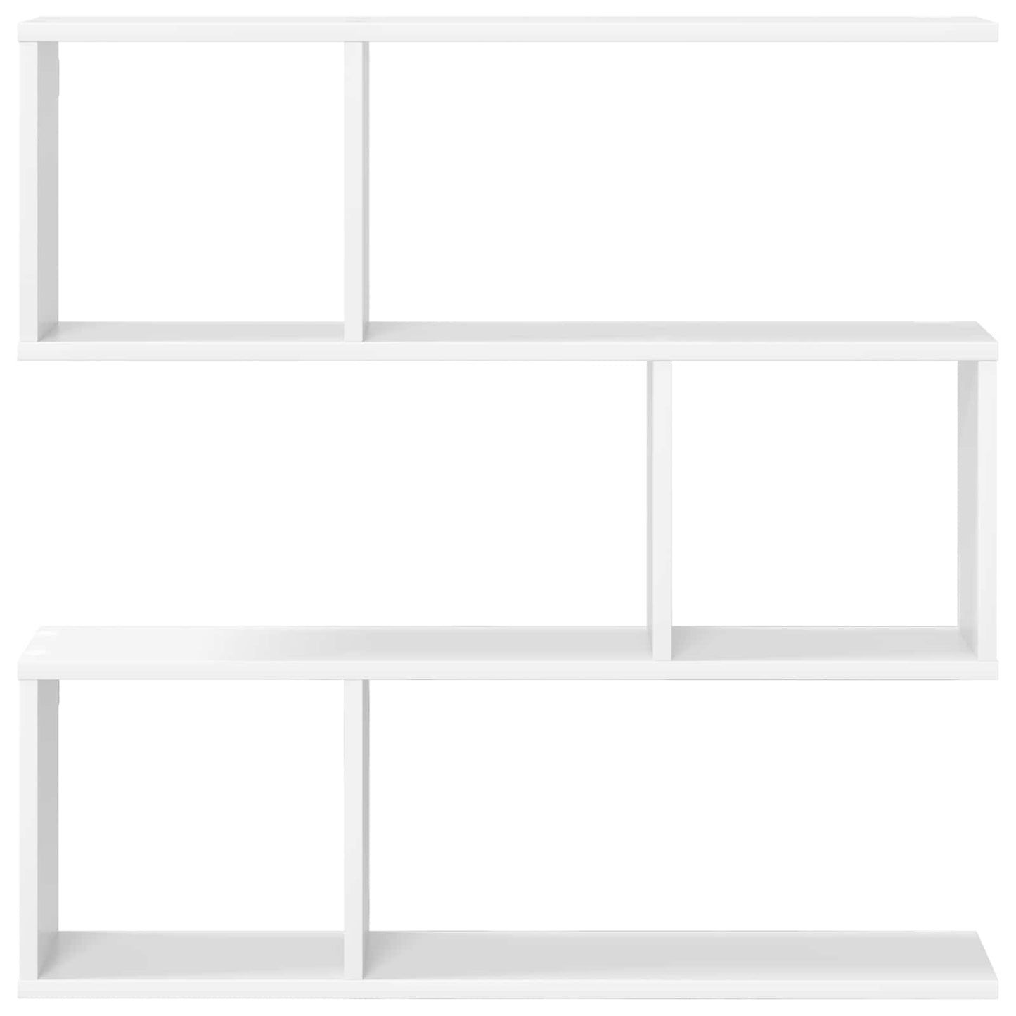 White Wall Shelf 6 Compartments 80cm | HomeAndLiving - 4