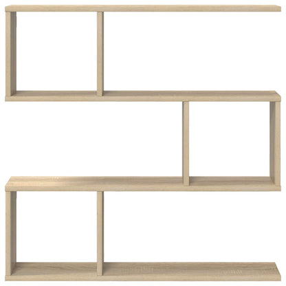 Wall Shelf Sonoma Oak 6 Compartments | HomeAndLiving - 4