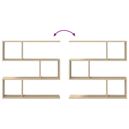 Wall Shelf Sonoma Oak 6 Compartments | HomeAndLiving - 8
