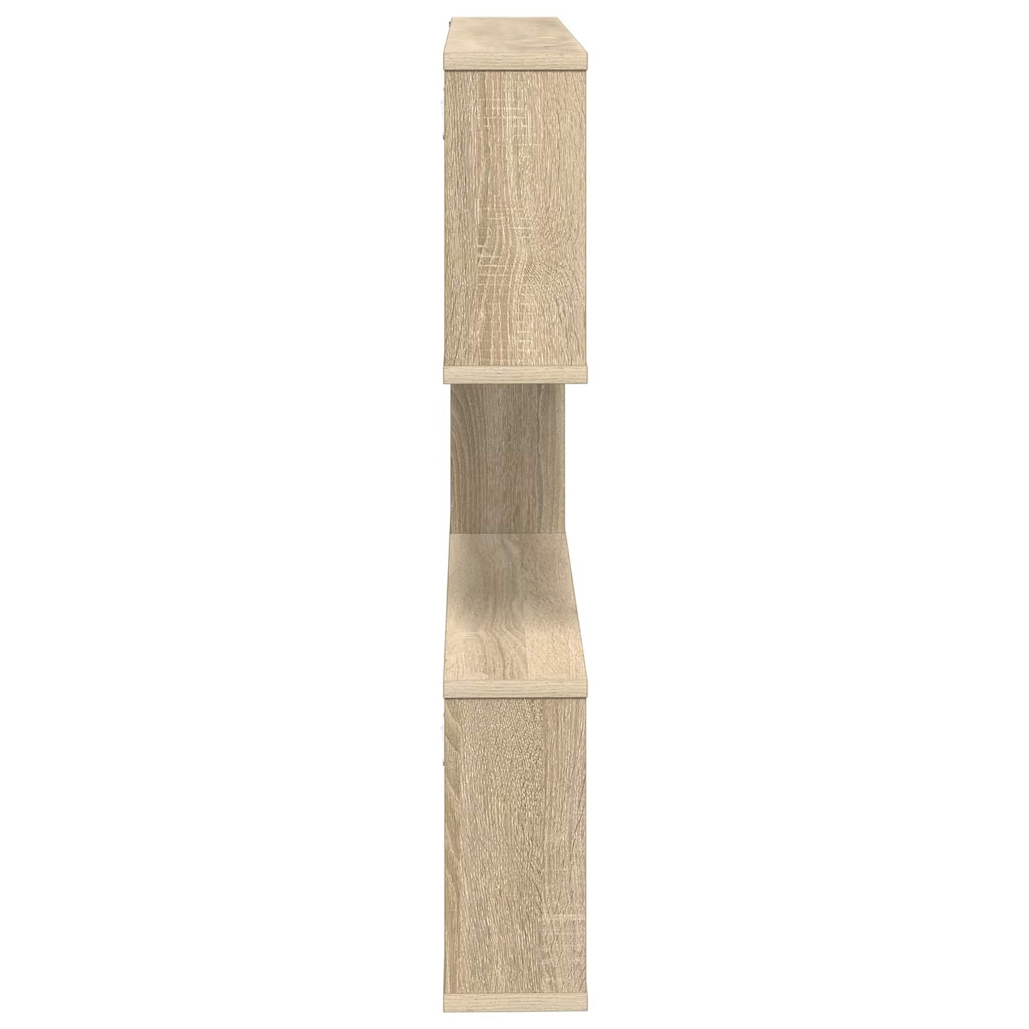Wall Shelf Sonoma Oak 6 Compartments | HomeAndLiving - 5
