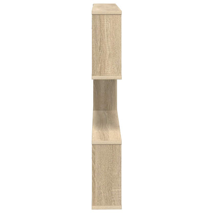 Wall Shelf Sonoma Oak 6 Compartments | HomeAndLiving - 5