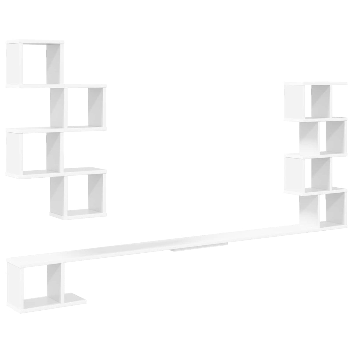 Wall-Mounted TV Shelf White 180cm | HomeAndLiving - 2