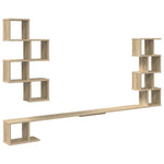 Wall-Mounted TV Shelf Sonoma Oak 180cm | HomeAndLiving