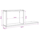 White Floating Wall Shelves 80cm | HomeAndLiving