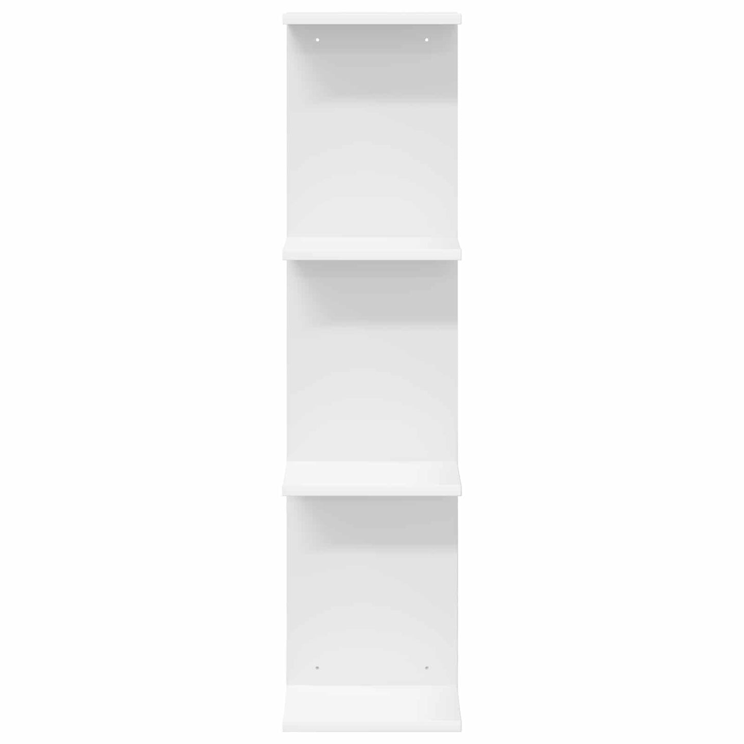 White Wall Shelf Engineered Wood 100cm - 25×15×100cm - 4