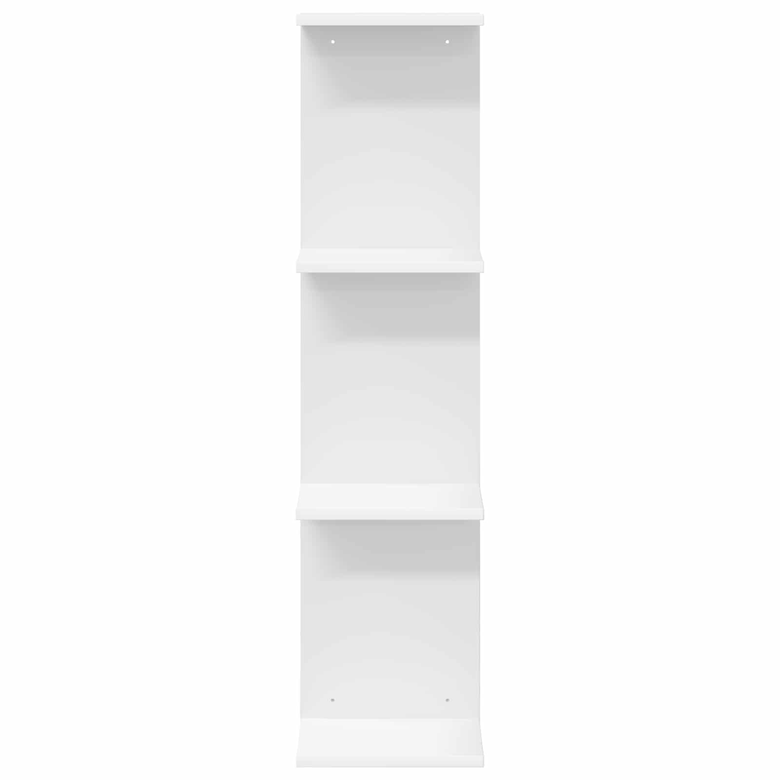 White Wall Shelf Engineered Wood 100cm - 25×15×100cm - 4