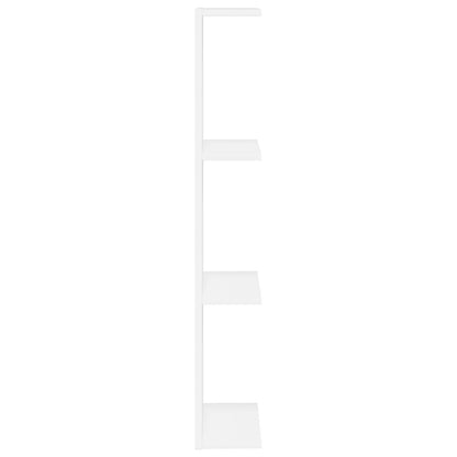 White Wall Shelf Engineered Wood 100cm - 25×15×100cm - 5