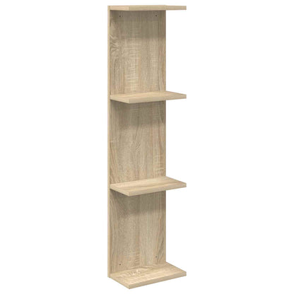 Sonoma Oak Wall Shelf 100cm Engineered Wood - 25×15×100cm - 2