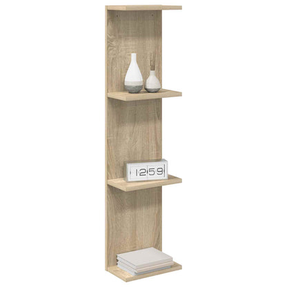 Sonoma Oak Wall Shelf 100cm Engineered Wood - 25×15×100cm - 3