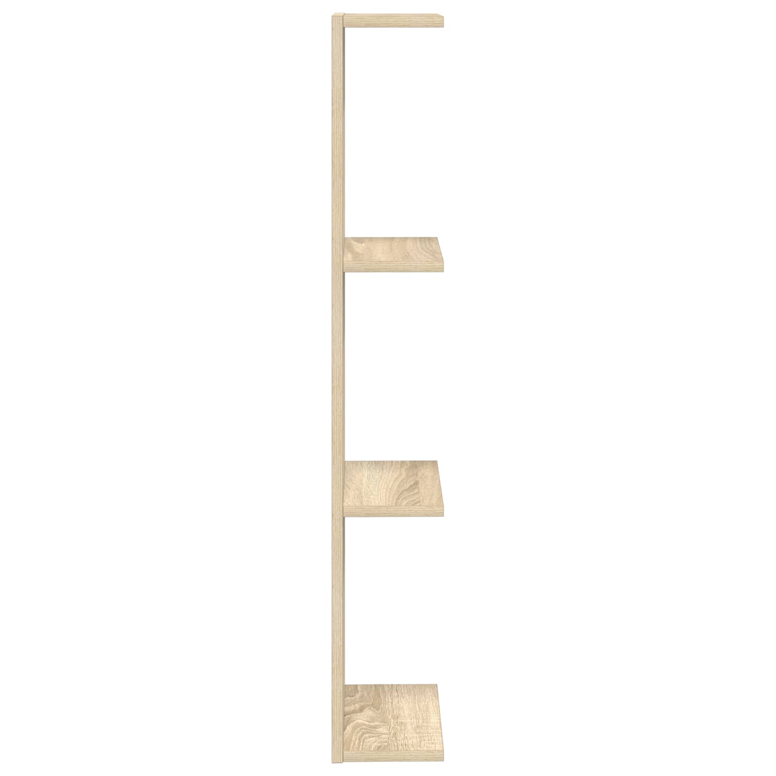 Sonoma Oak Wall Shelf 100cm Engineered Wood - 25×15×100cm - 5
