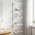 White Wall Shelf Engineered Wood 100cm | HomeAndLiving