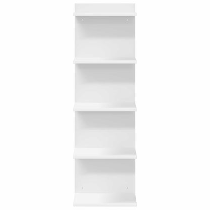White Wall Shelf Engineered Wood 100cm - 30×15×100cm - 4