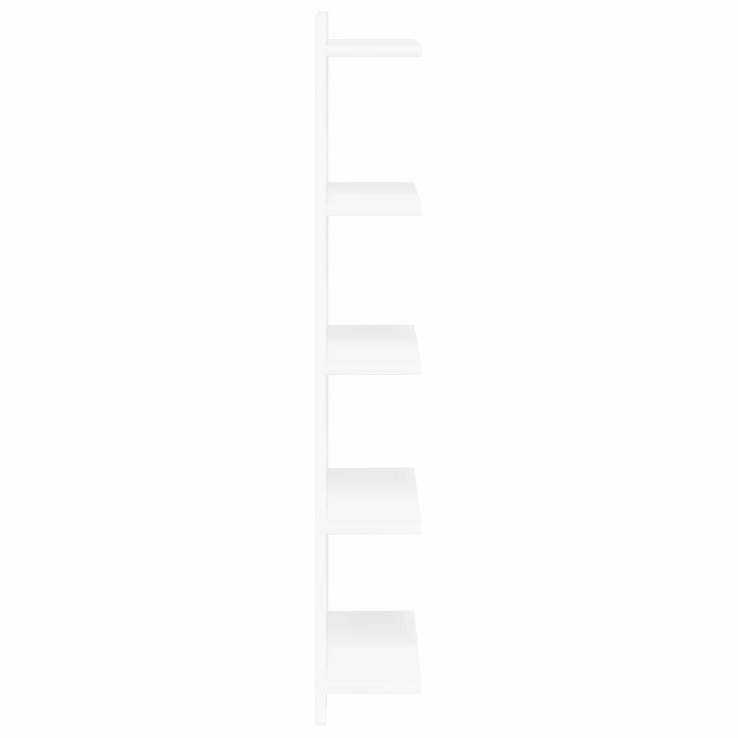 White Wall Shelf Engineered Wood 100cm - 30×15×100cm - 5