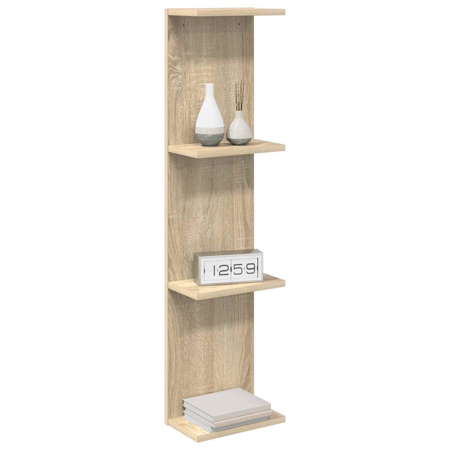 Sonoma Oak Wall Shelf 100cm Engineered Wood - 22×15×100cm - 3