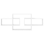 White Wall Shelf 130cm Engineered Wood | HomeAndLiving