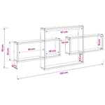 White Wall Shelf 130cm Engineered Wood | HomeAndLiving