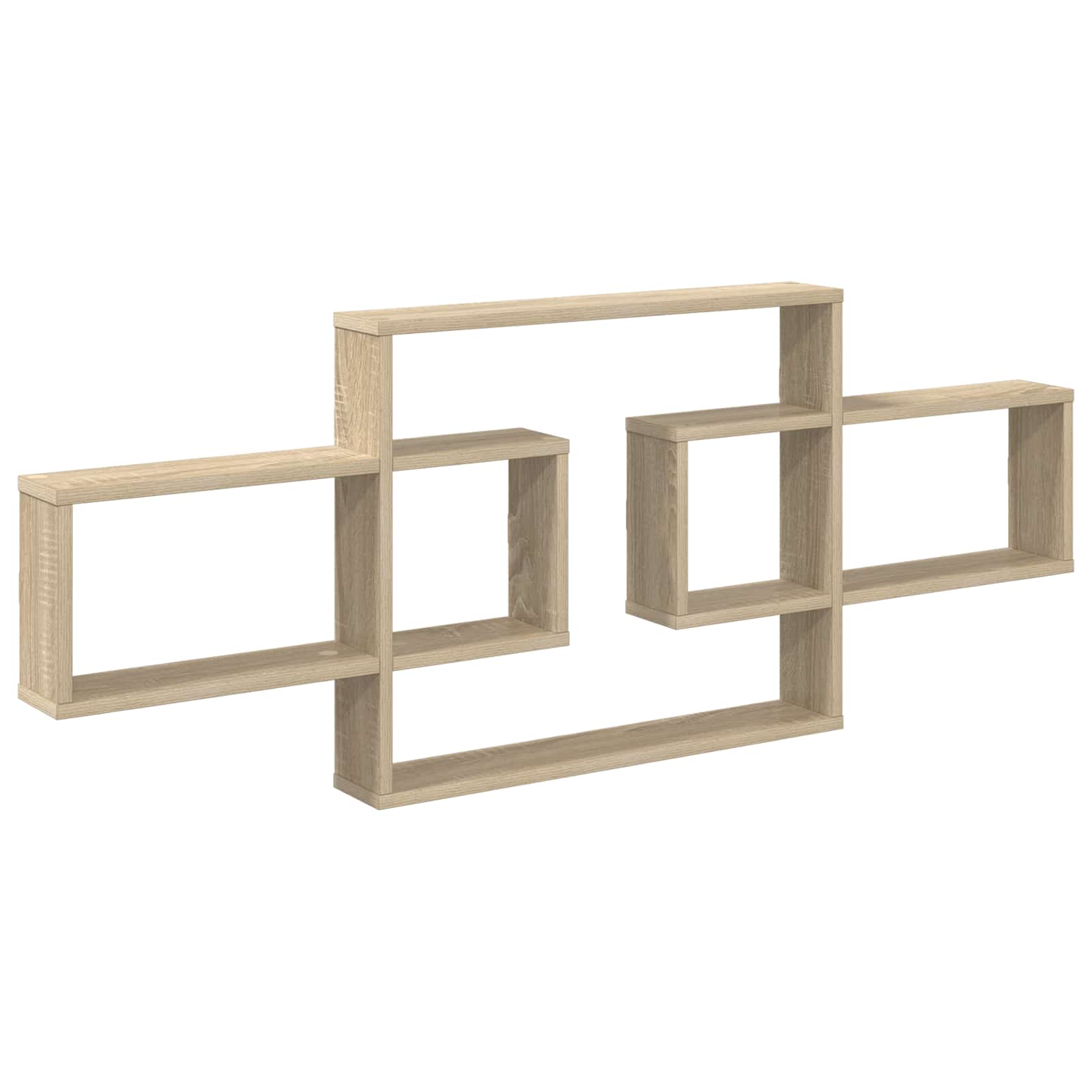 Wall Shelf Sonoma Oak 130cm Engineered Wood | HomeAndLiving - 2