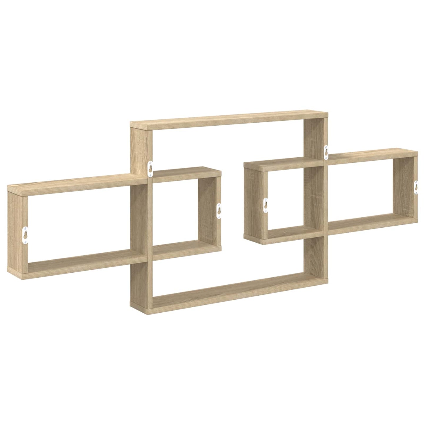 Wall Shelf Sonoma Oak 130cm Engineered Wood | HomeAndLiving - 6