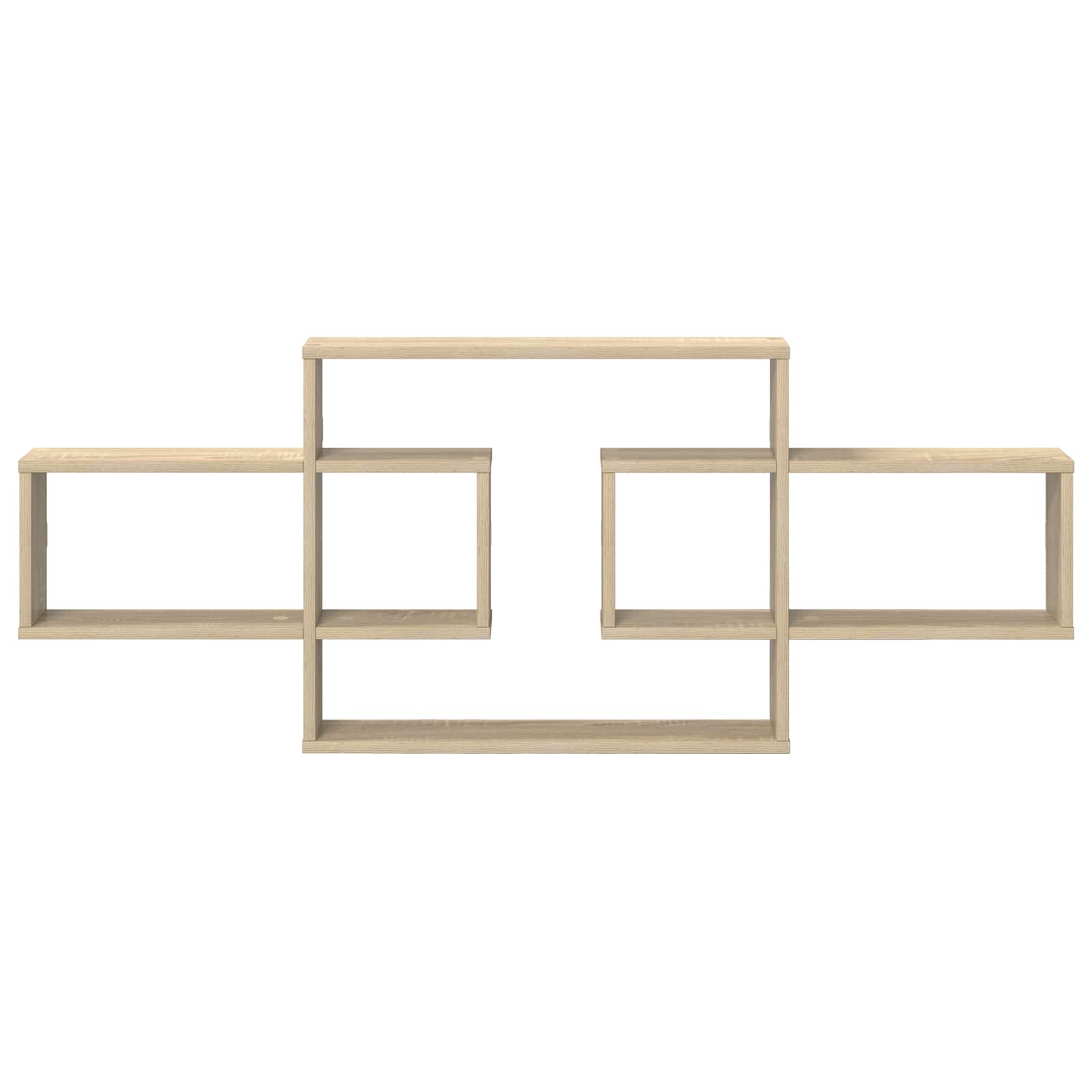 Wall Shelf Sonoma Oak 130cm Engineered Wood | HomeAndLiving - 4