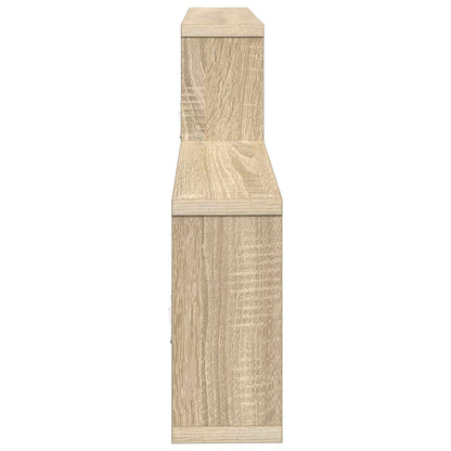 Wall Shelf Sonoma Oak 130cm Engineered Wood | HomeAndLiving - 5