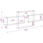 Wall Shelf Sonoma Oak 130cm Engineered Wood | HomeAndLiving