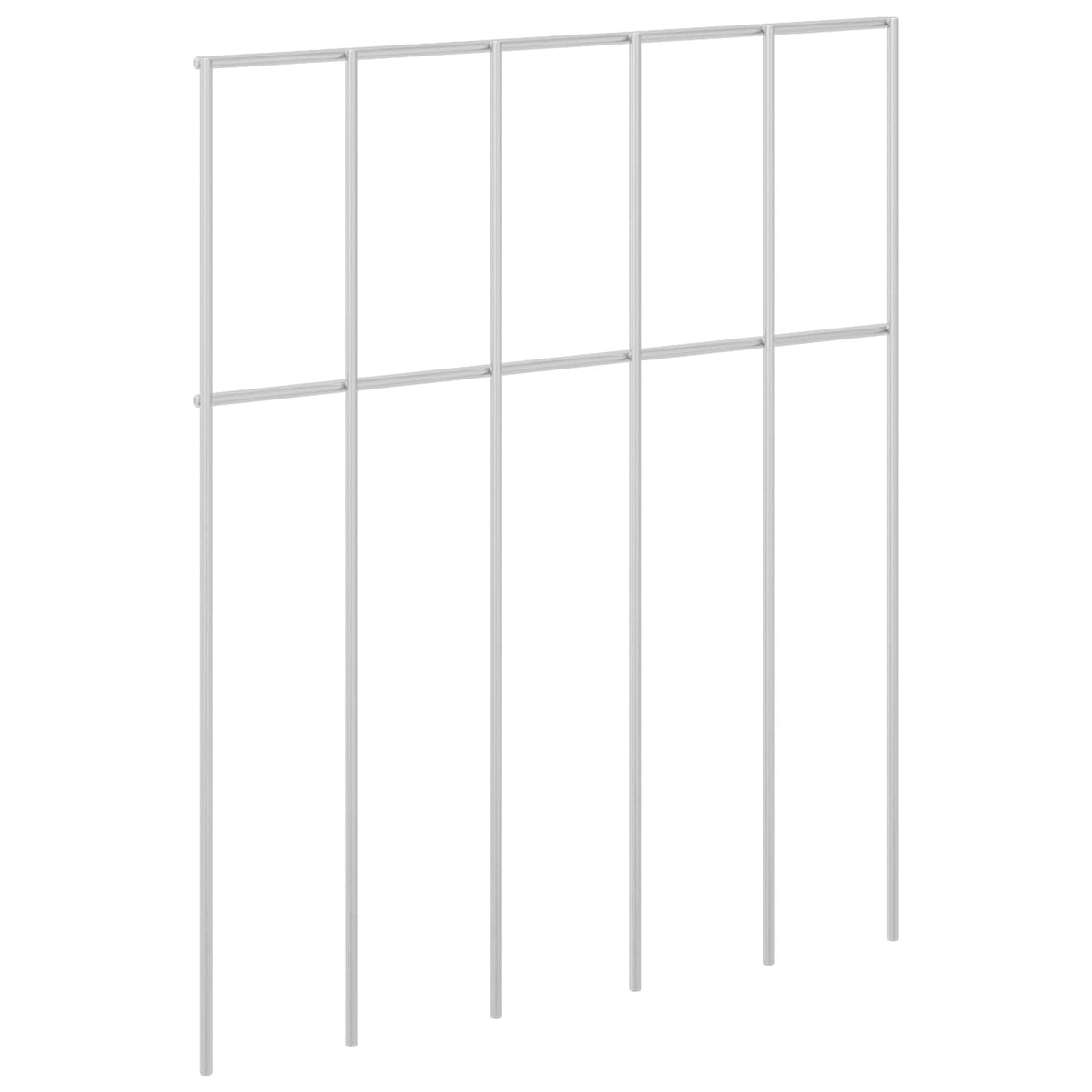 Galvanised Steel Garden Fence Panels 12pc | HomeAndLiving - 2