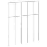 Galvanised Steel Garden Fence Panels 12pc | HomeAndLiving