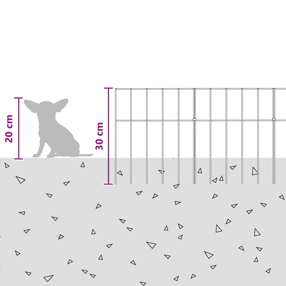 Galvanised Steel Garden Fence Panels 12pc | HomeAndLiving - 9