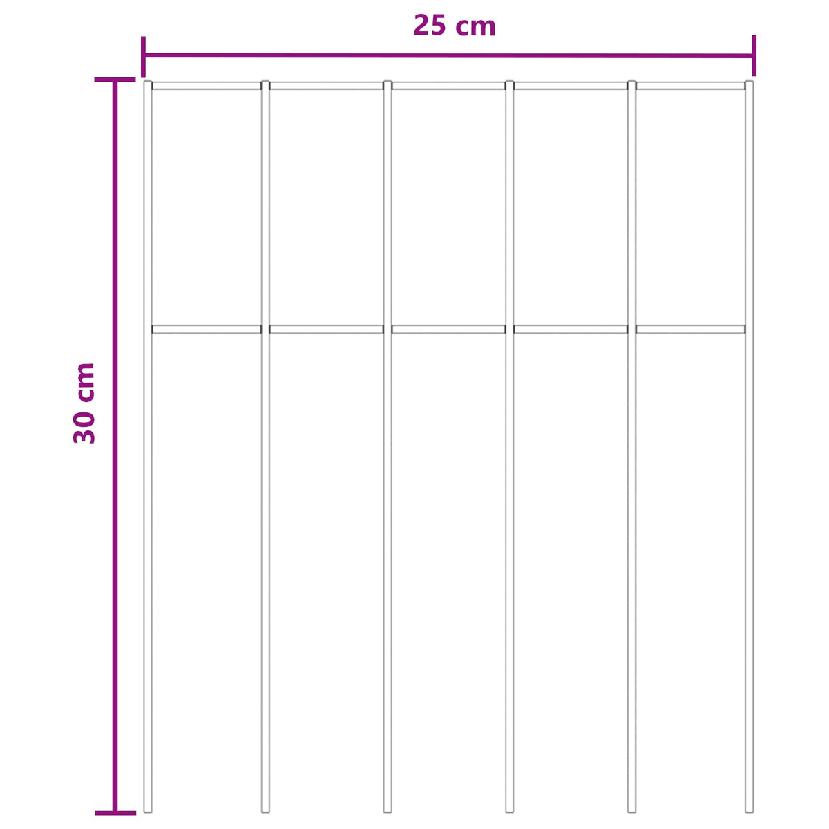 Galvanised Steel Garden Fence Panels 12pc | HomeAndLiving - 8