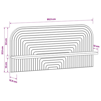 White Wall Shelf Set 80.5x13.5x37.5cm