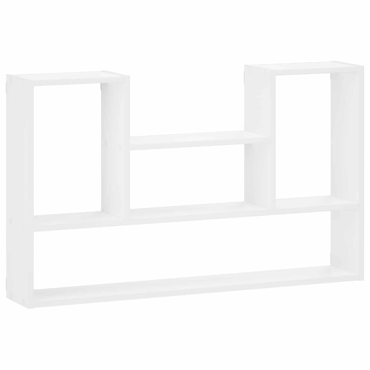 White Wall Shelf Engineered Wood 100x17x60cm