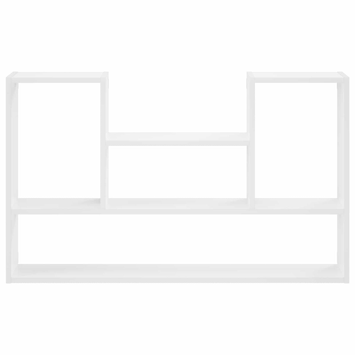 White Wall Shelf Engineered Wood 100x17x60cm