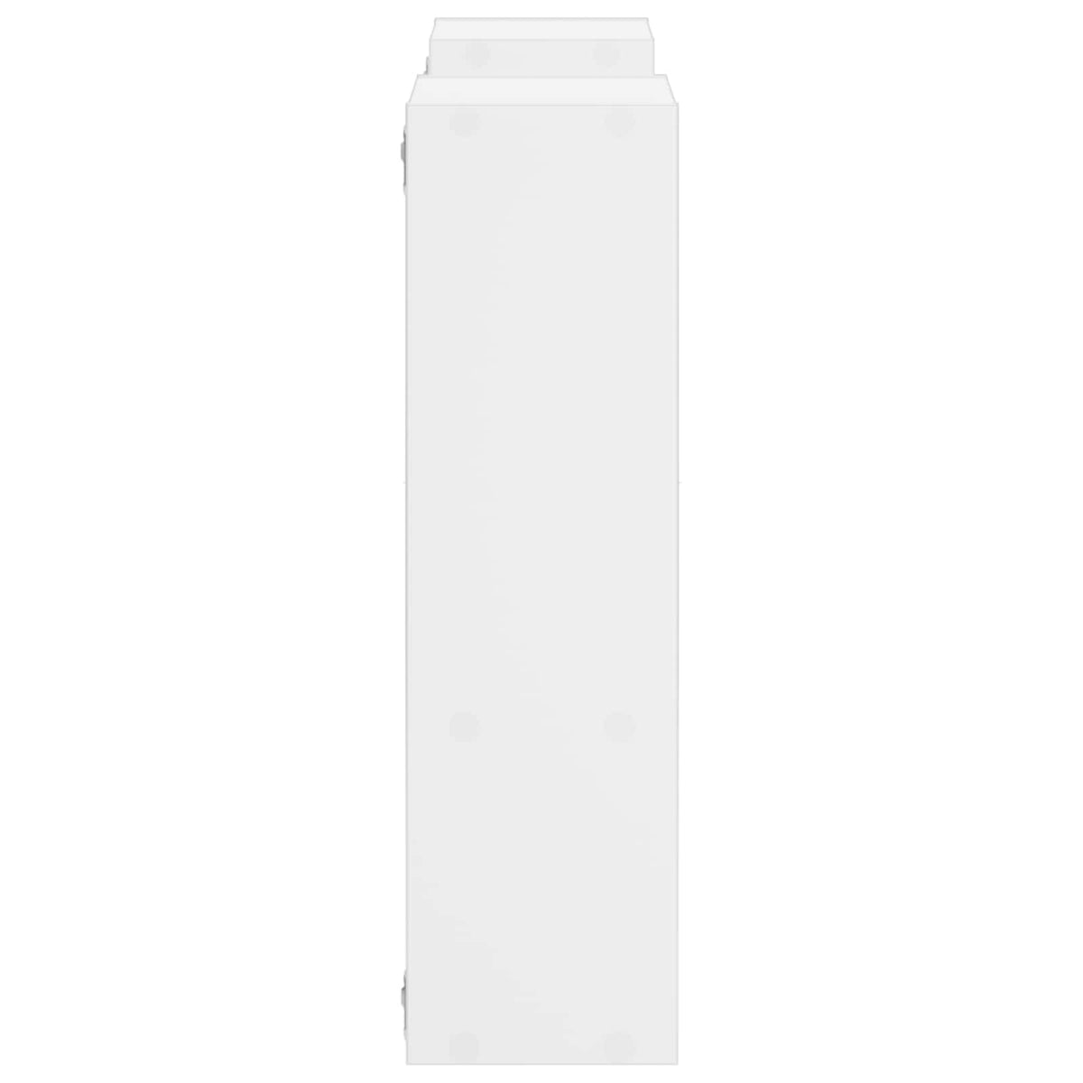 White Wall Shelf Engineered Wood 100x17x60cm