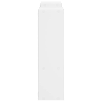 White Wall Shelf Engineered Wood 100x17x60cm
