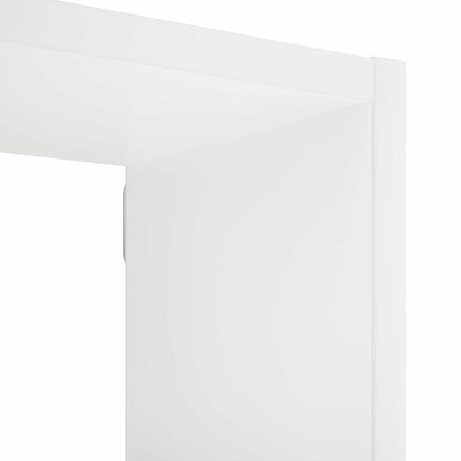 Wall Shelf White Engineered 70x17x101cm