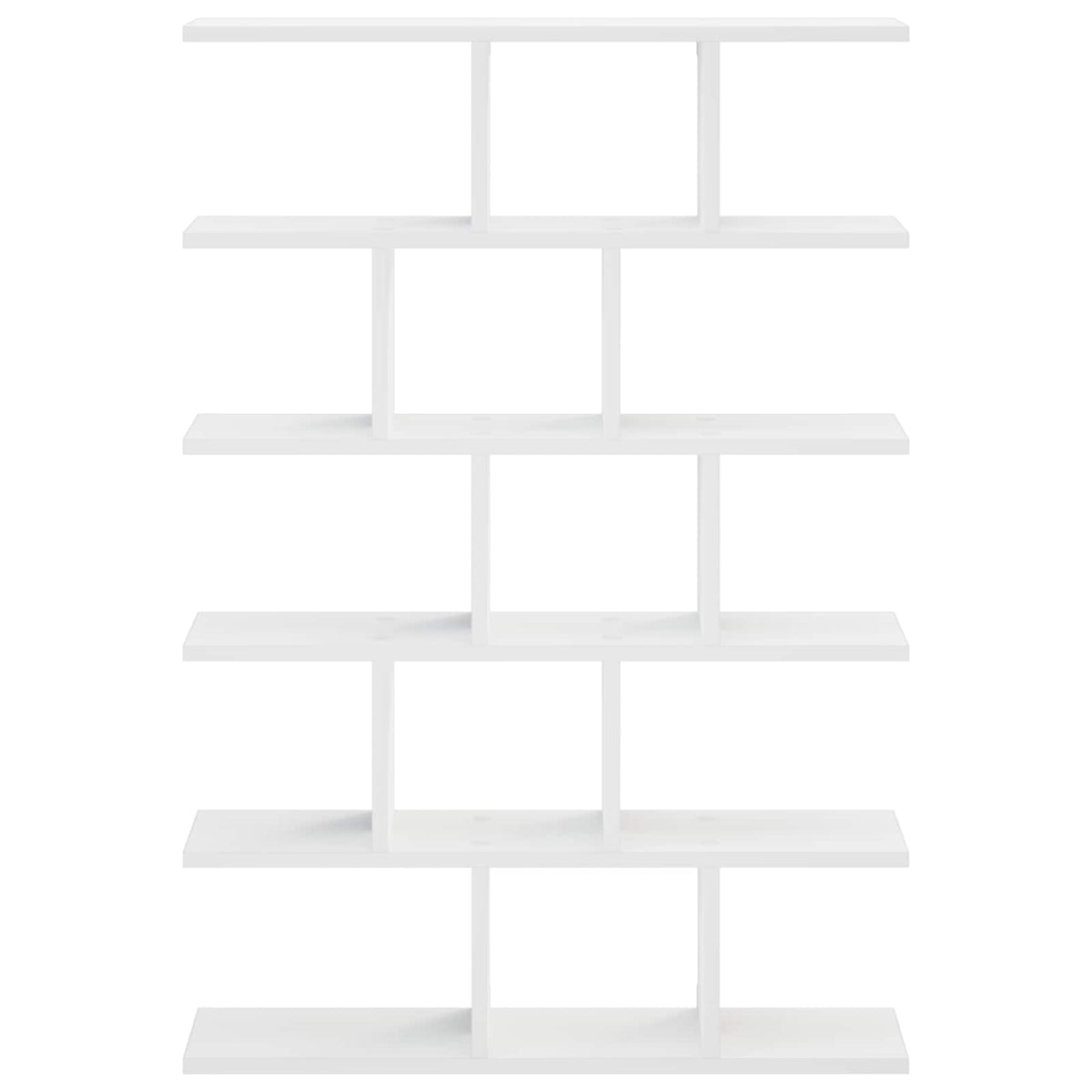 Wall Shelf White Engineered 70x17x101cm