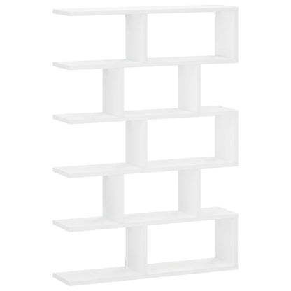 Wall Shelf White Modern 70x17x101cm
