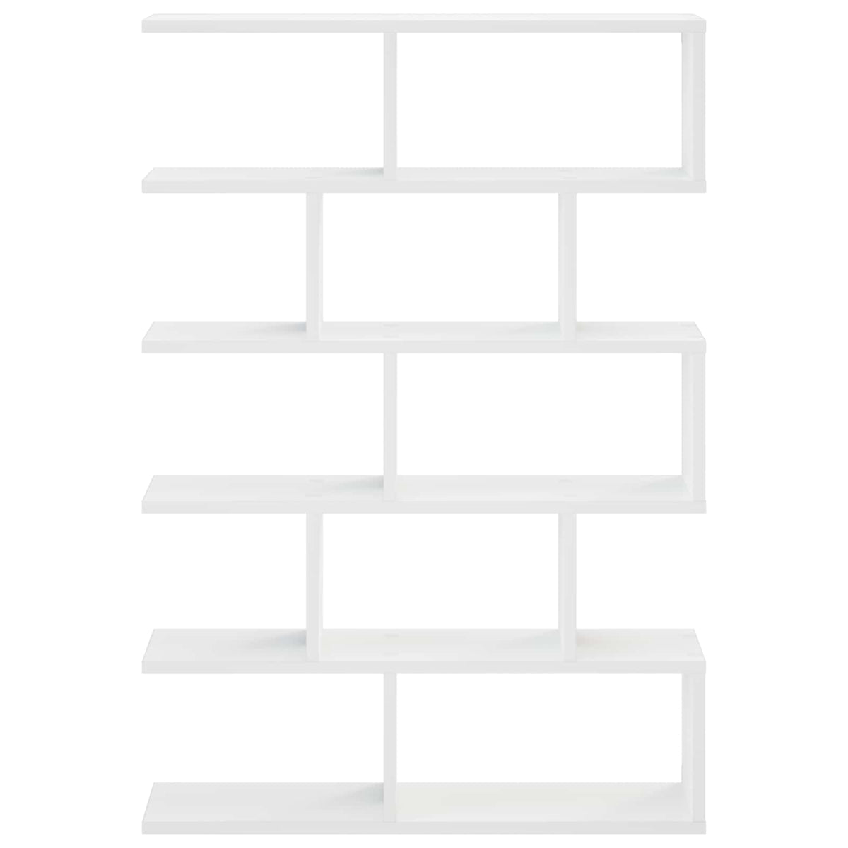 Wall Shelf White Modern 70x17x101cm