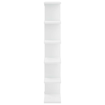 Wall Shelf White Modern 70x17x101cm