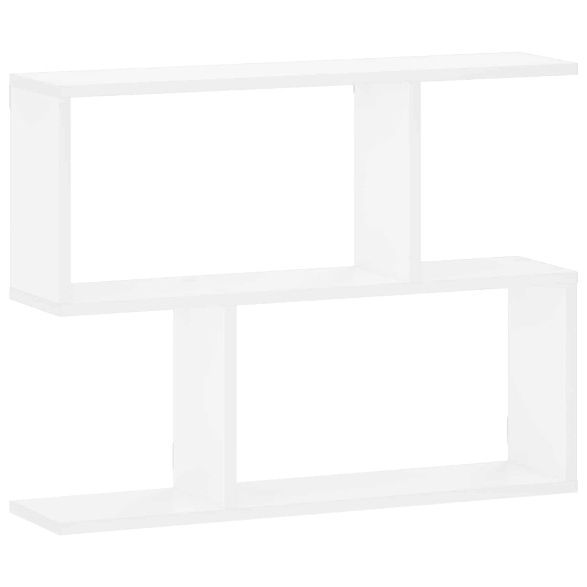 Wall Shelf White Engineered 72x17x55.5cm