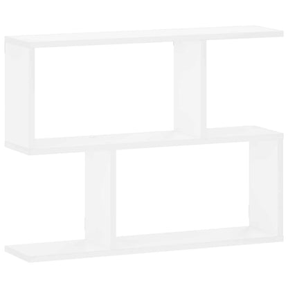 Wall Shelf White Engineered 72x17x55.5cm