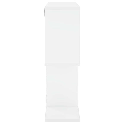 Wall Shelf White Engineered 72x17x55.5cm