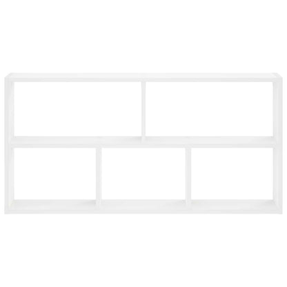 White Wall Shelf Engineered Wood 102x17x50cm