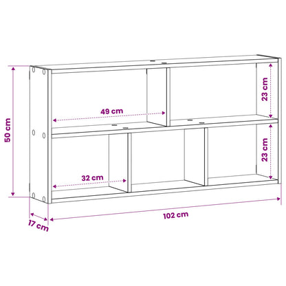 White Wall Shelf Engineered Wood 102x17x50cm