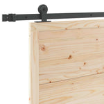 Sliding Door Solid Pine Wood 80x208cm | HomeAndLiving