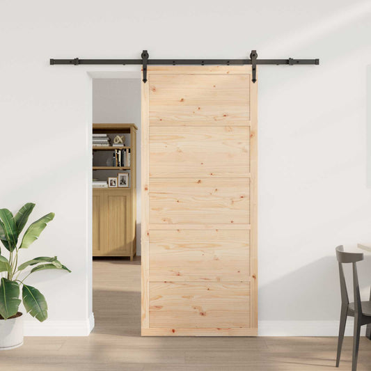 Solid Pine Sliding Door 100x208cm | HomeAndLiving