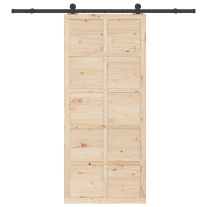 Solid Pine Sliding Door 80x208cm | HomeAndLiving