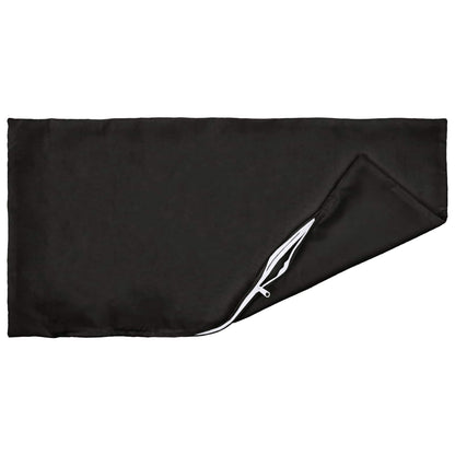 Outdoor Cushion Set Black Polyester 30x50cm