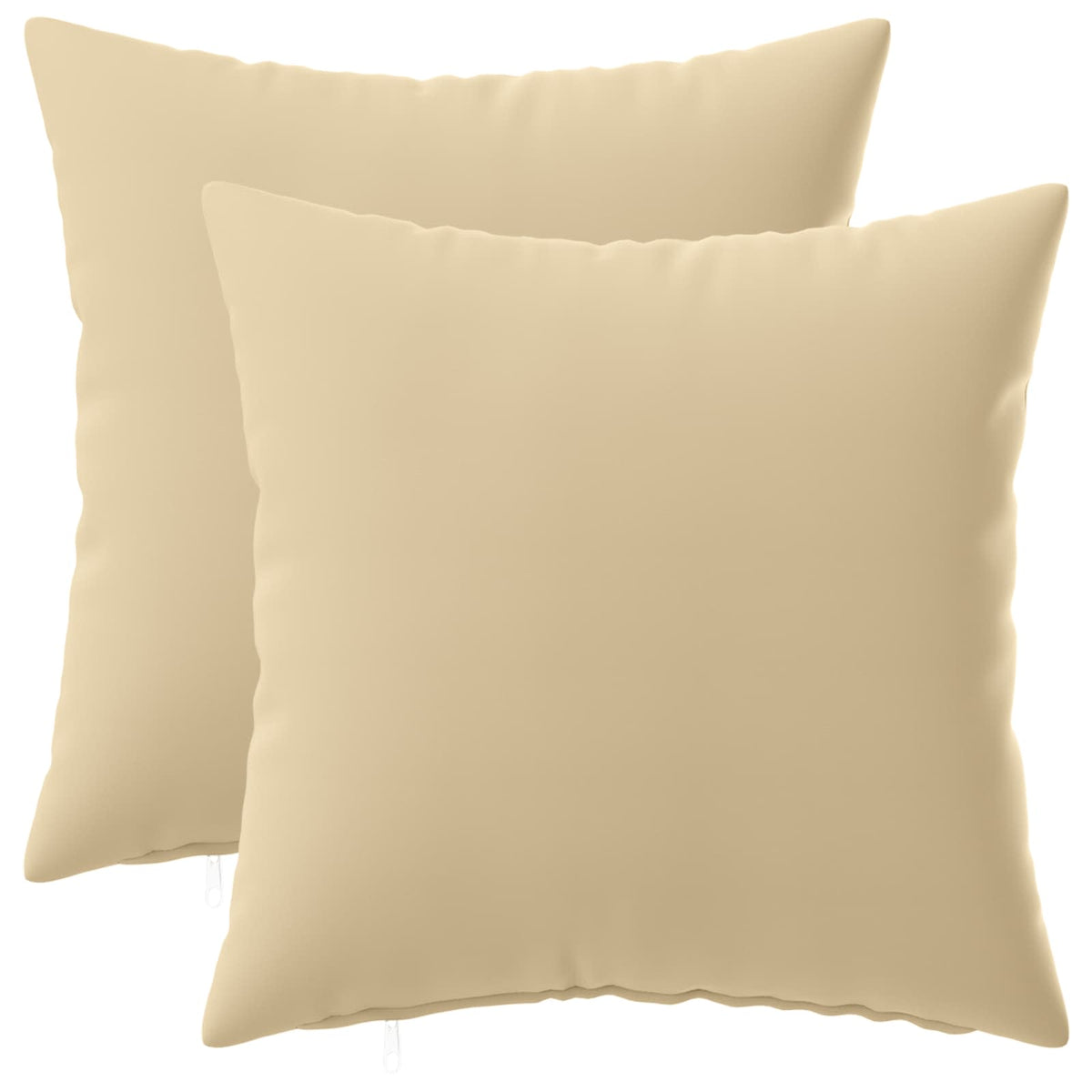 Beige Cushion Set 2 Pieces 35x35cm