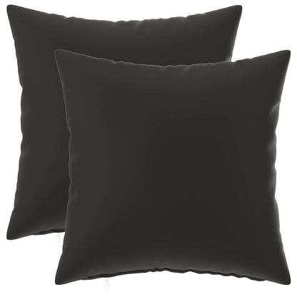 Outdoor Cushion Black Polyester 35x35cm